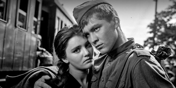 Scene from the movie 'Ballad of a Soldier'