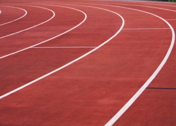 Athletics running track where athletes train for better sports performance
