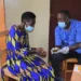 Community health worker promoting good health in developing communities