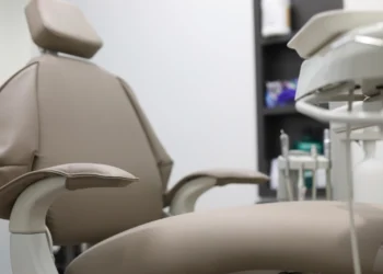 Dentist chair related to Melbourne dentist Dr. Minoo Ghamari
