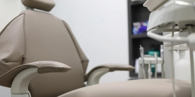 Dentist chair related to Melbourne dentist Dr. Minoo Ghamari