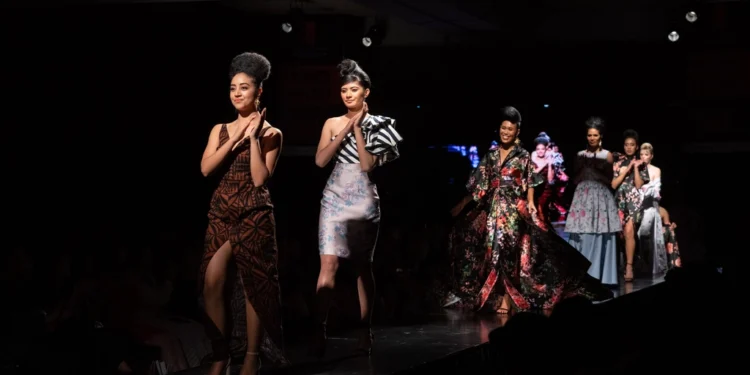 Fashion show related to Wellington Kiiru previewing his fashion line
