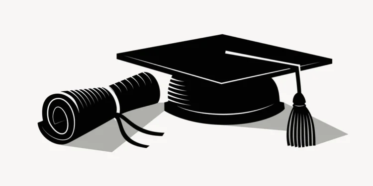 Graduation cap related to the value of a college degree