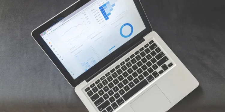 Laptop analytics related to benefits of hiring an SEO agency