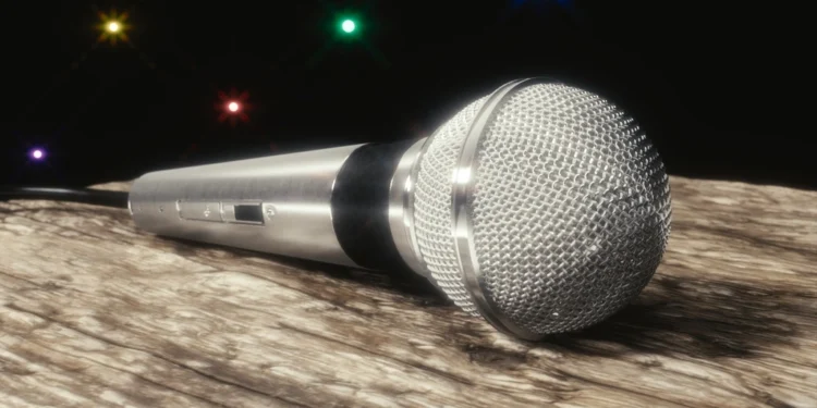 Microphone for an in-depth artist interview