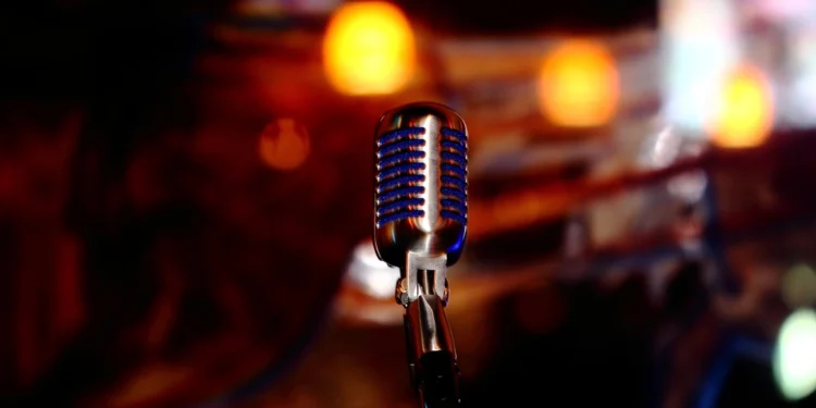 Microphone related to singer Hootan Hashemi