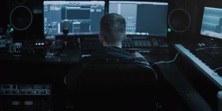 Music studio related to Nate Wylz and Soundz and their album VISIONZ