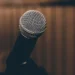 Microphone ready for a performance by Dallas rapper NoStoppin3k