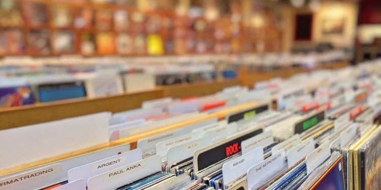 Vinyl record collection for recording artist Bash