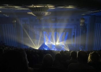 Rock concert stage for the Blaque Okane Rockfest Tour