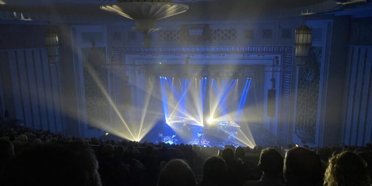 Rock concert stage for the Blaque Okane Rockfest Tour