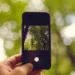 Taking photos with a smartphone to store online