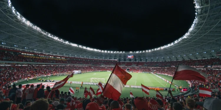 Soccer stadium ahead of Team USA's 2022 World Cup matches