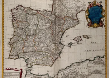 Map of Spain related to 12 free Spanish lessons online for beginners