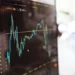 Stock market chart related to Palantir Technologies stock, finance and news