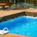 Swimming pool related to protecting an inground pool with pool covers