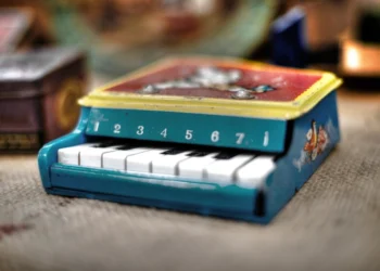 Piano keys representing a talented young performer