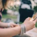 Young person using phone related to Covid, teens and eating disorders