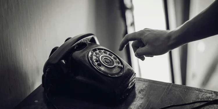 Traditional landline telephone compared with modern VoIP calling