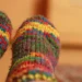 Warm knitted wool socks for extreme cold weather