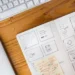 Web design desk related to choosing the perfect WordPress theme