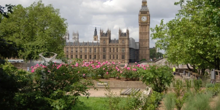 Houses of Parliament and Big Ben in Westminster during the UK PM race