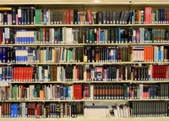 Shelves of colorful manga and comic books