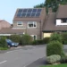 Solar panels installed on the roof of a house to cut electricity bills