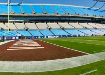 Bank of America Stadium in Charlotte, home of the Carolina Panthers